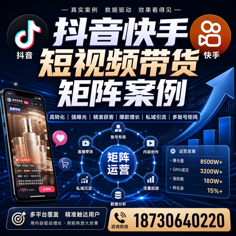 德宏短视频带货团队多平台矩阵自动分发案例